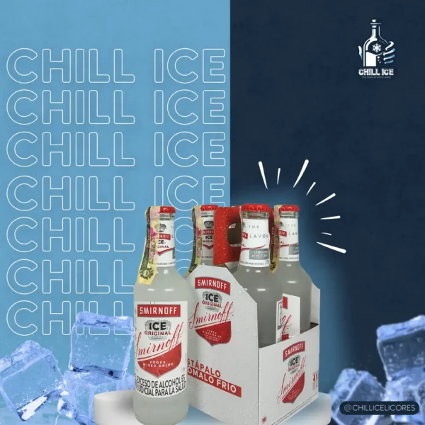 Foto de producto, four pack smirnoff en botella