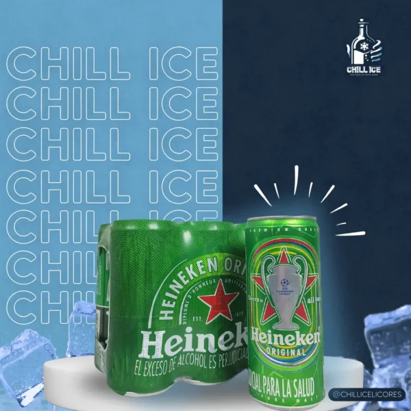 Foto de producto, six pack cerveza Heineken
